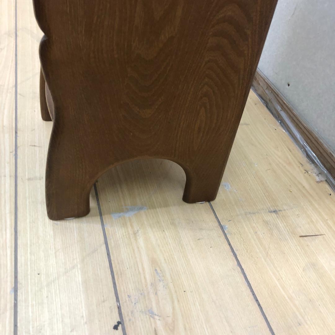 美品 カリモク 電話台 オールドカリモク アンティーク 88192-1-③