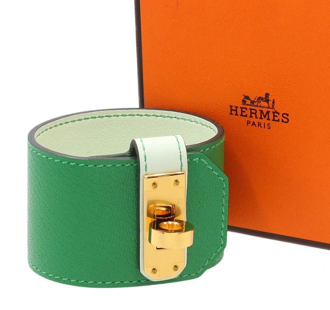 K2549 未使用!! エルメス ケリー ツイスト GM ワイド ブレスレット