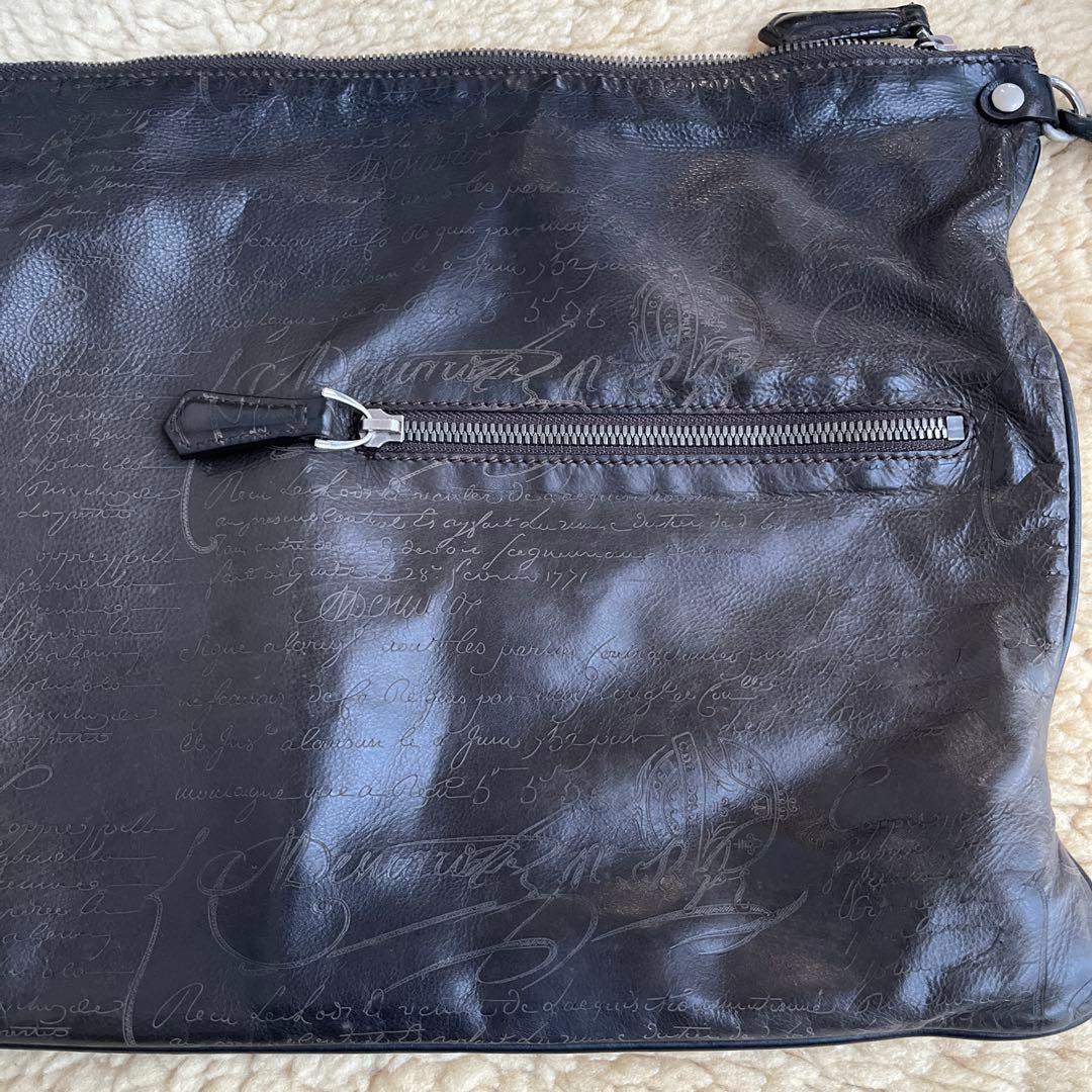 ベルルッティクラッチバッグ　黒茶