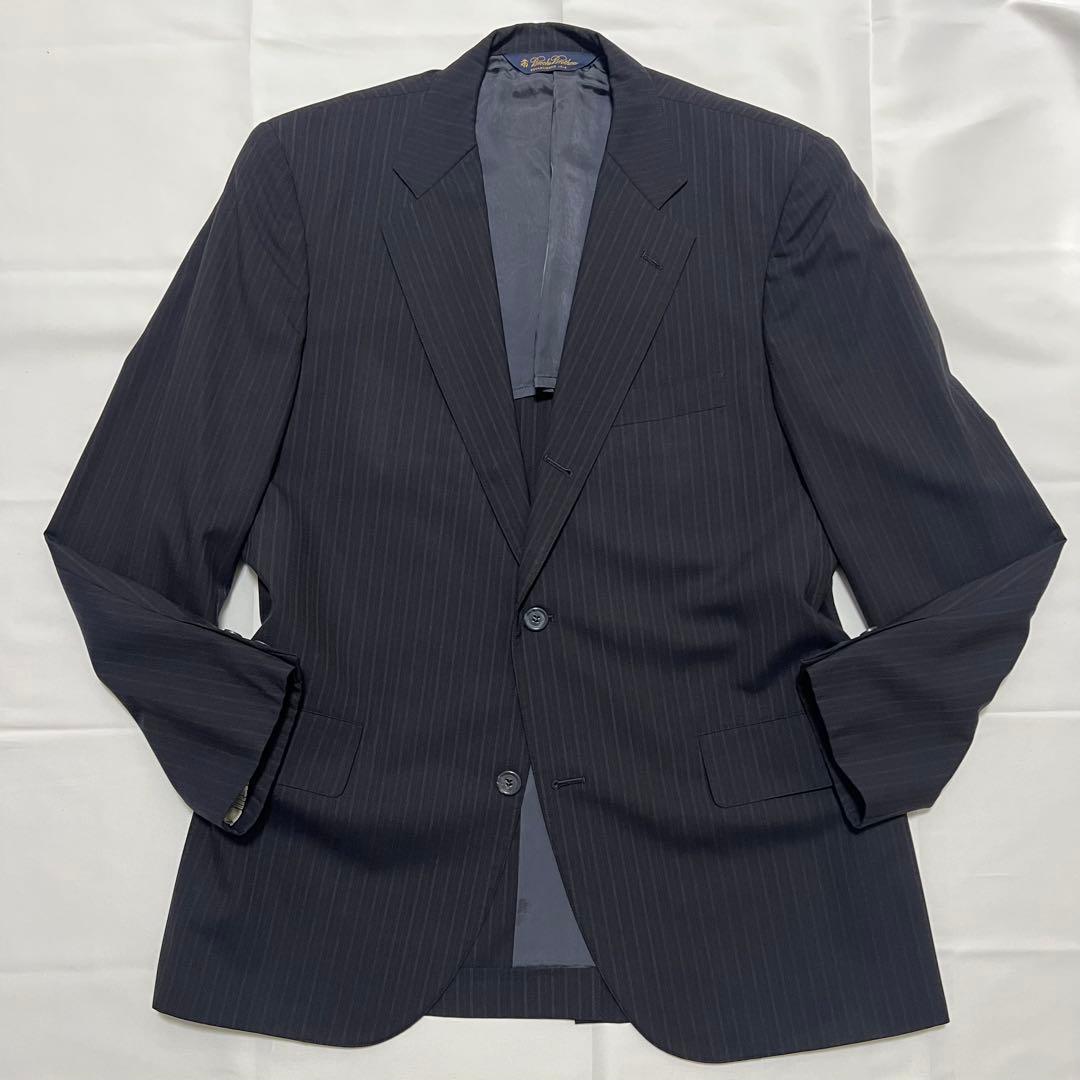 極美品✨ブルックスブラザーズ スーツ 黒 ストライプ ビジネス 40REG