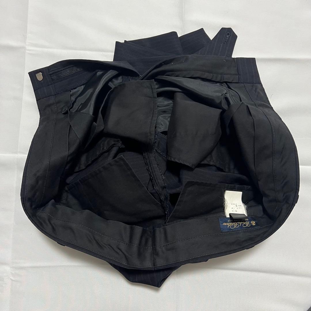 極美品✨ブルックスブラザーズ スーツ 黒 ストライプ ビジネス 40REG