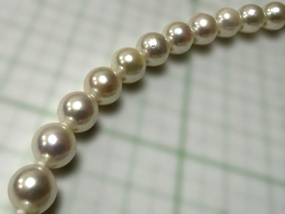 本真珠ネックレス 約8mm 42㎝