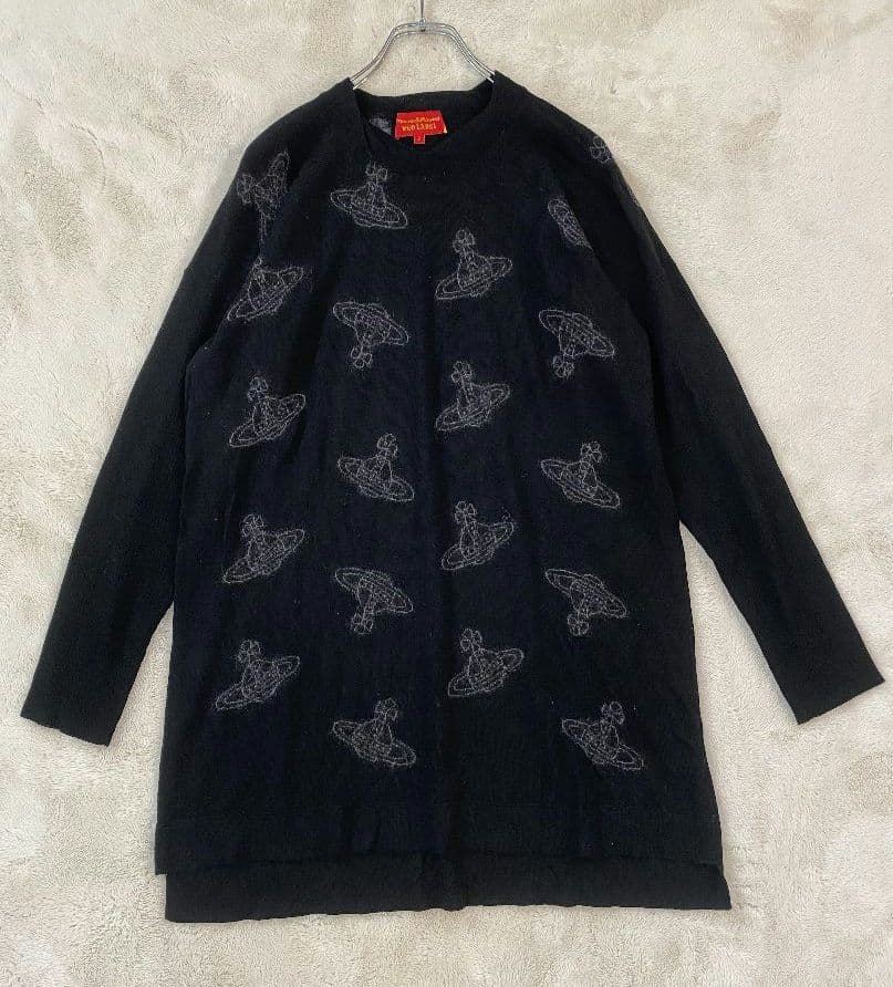 Vivienne Westwood RED LABEL オーブ柄ニットワンピース