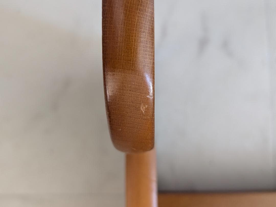 オールドカリモク ビンテージ マガジンラック 2段 ウッド×ラタン 美品