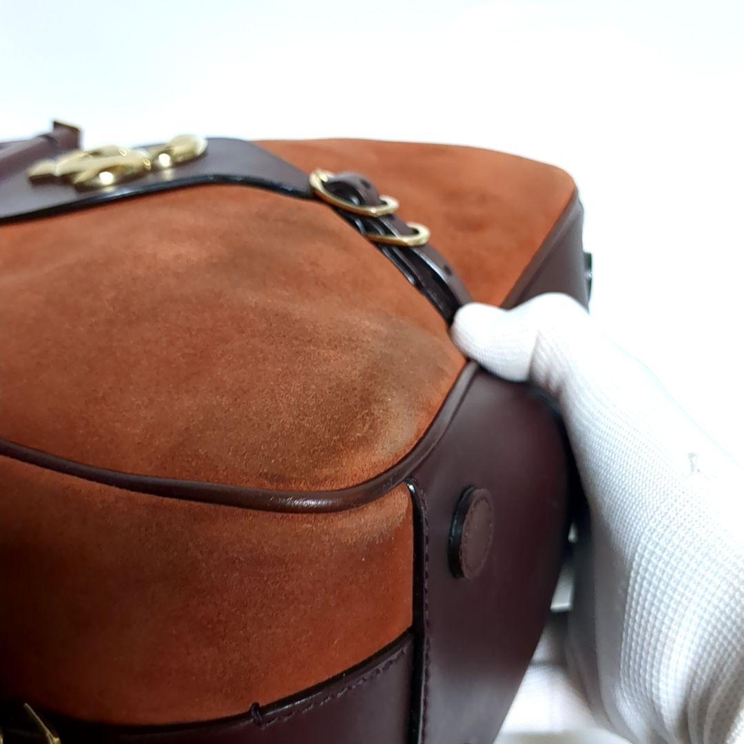 ✨ジミーチュウ✨ハンドバッグ ヴァレンヌ スエード ブラウン レザー