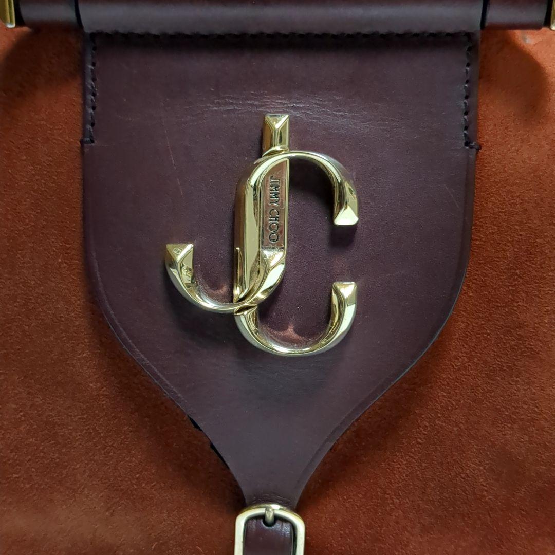 ✨ジミーチュウ✨ハンドバッグ ヴァレンヌ スエード ブラウン レザー