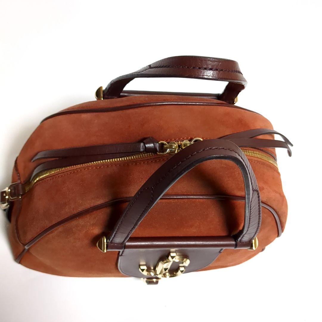 ✨ジミーチュウ✨ハンドバッグ ヴァレンヌ スエード ブラウン レザー