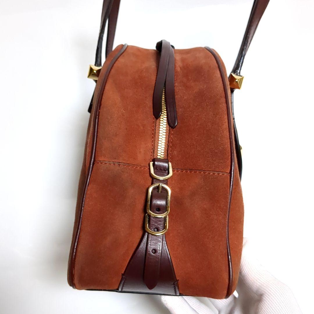 ✨ジミーチュウ✨ハンドバッグ ヴァレンヌ スエード ブラウン レザー