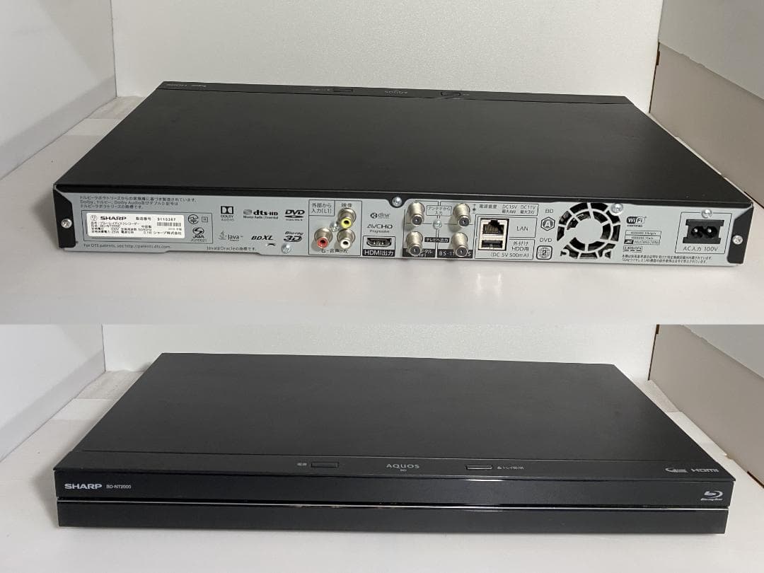(^^♪「本日限定タイムセール」SHARP BD-NT2000 3TB HDD