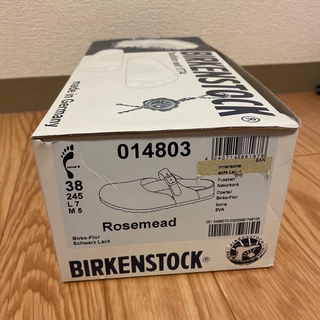 廃盤モデル　BIRKENSTOCK ローズマッド　エナメル38 24.5cm