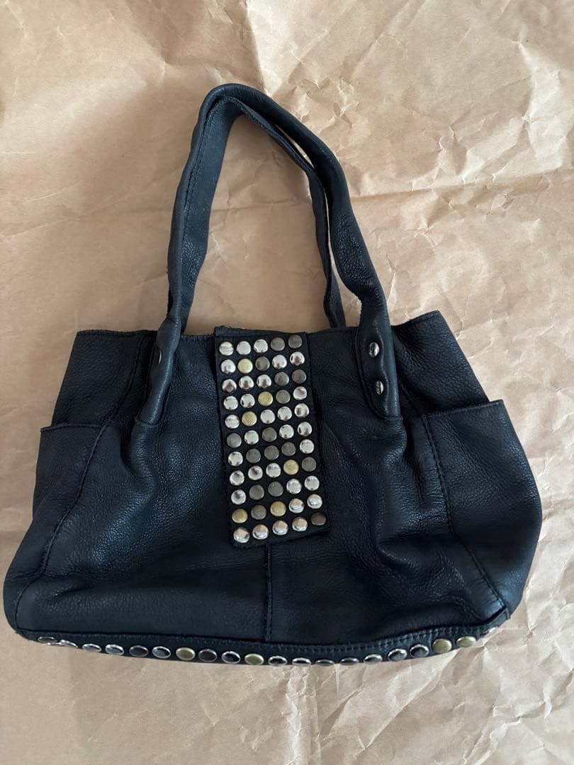 TRES トレ スタッズ レザー トートバッグ