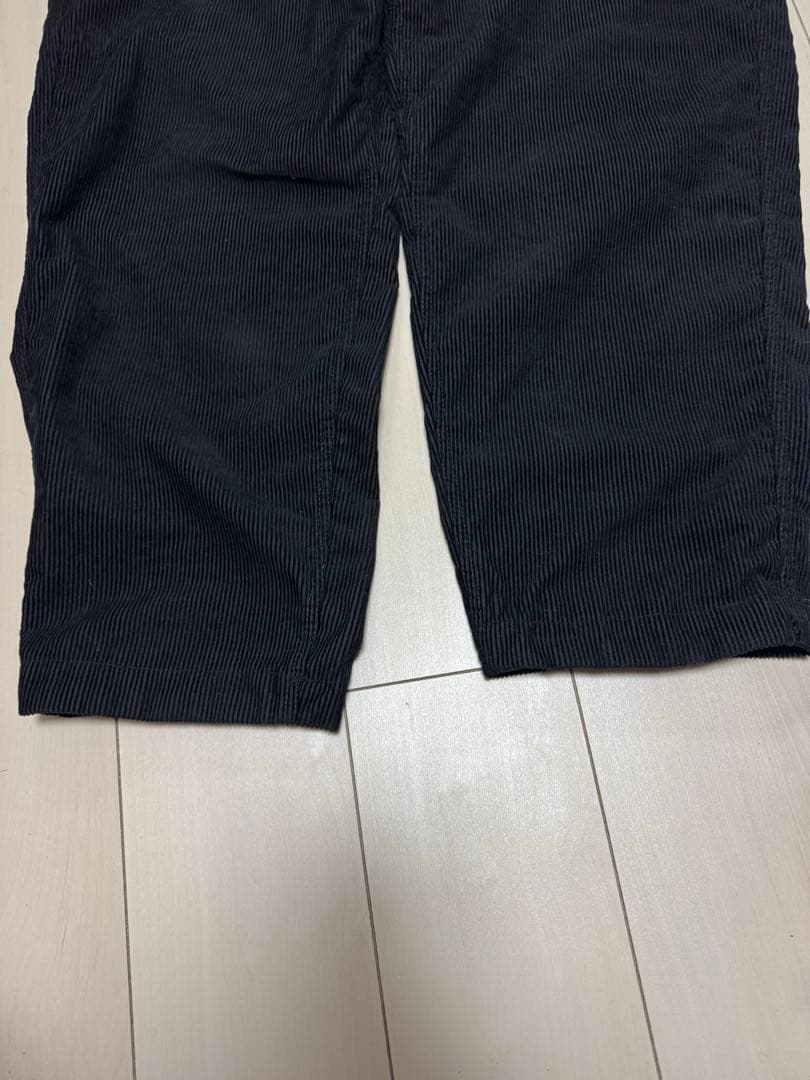 ノースフェイスパープルレーベルコーデュロイワイドテーパードパンツ（34）黒