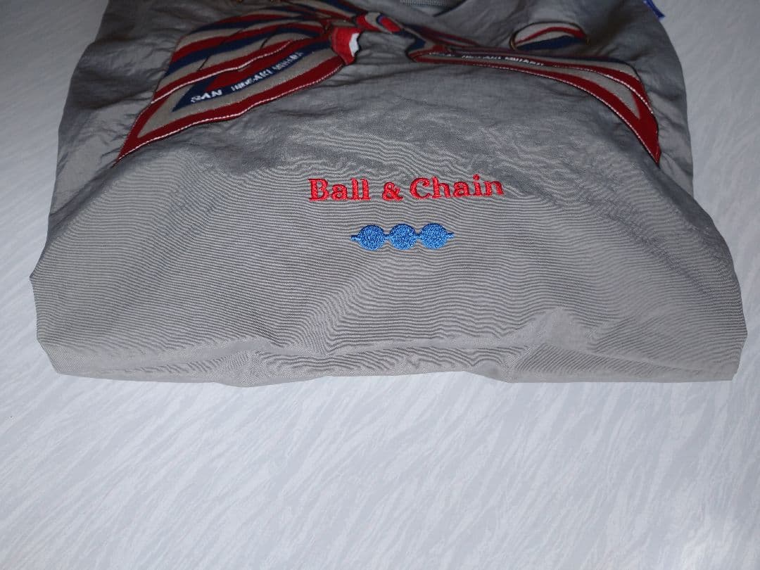 ボールアンドチェーン スカーフ柄刺繍 エコバッグ M ラシット 2点セット