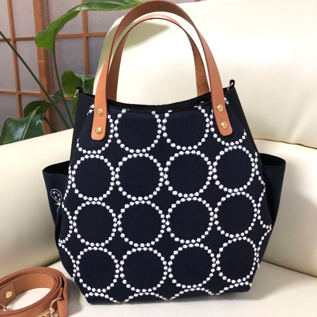 バルーンバッグ（M）ミナペルホネン 《タンバリン&choucho》ヌメ革