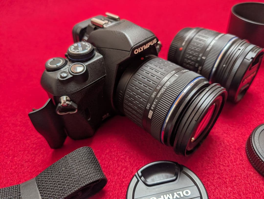 ■オリンパス E-420 一眼レフ 望遠レンズ 他付属品付けます