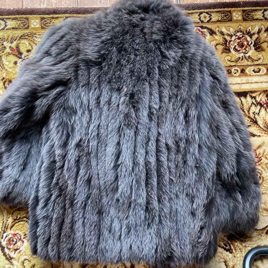 リアルファーSAGA FOX シルバーFOX毛皮コート