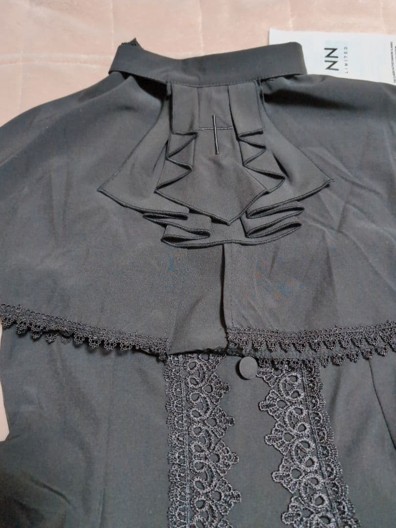 ゴスロリ ロングドレス ブラック ロリータ ワンピース ポンチョ クラロリ