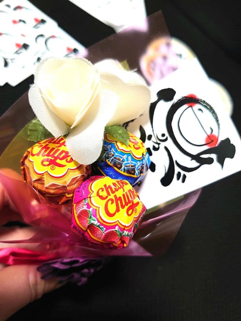 チュッパチャプスミニ ブーケ ♪ ４個セット♪ 誕生日 パーティー お祝い ♪