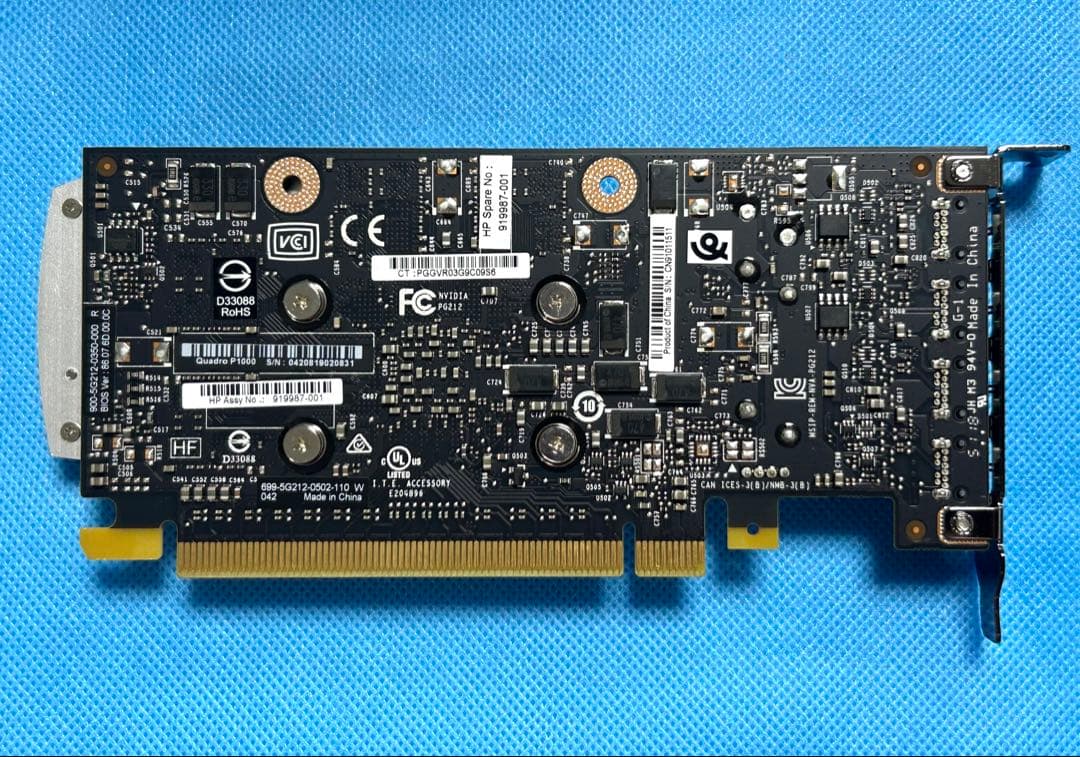 正常動作品 NVIDIA QUADRO P1000 x1枚