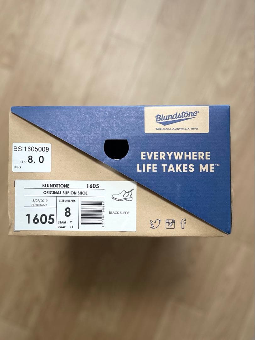 ブランドストーン ローカット スエード 黒27センチ　サイドゴア