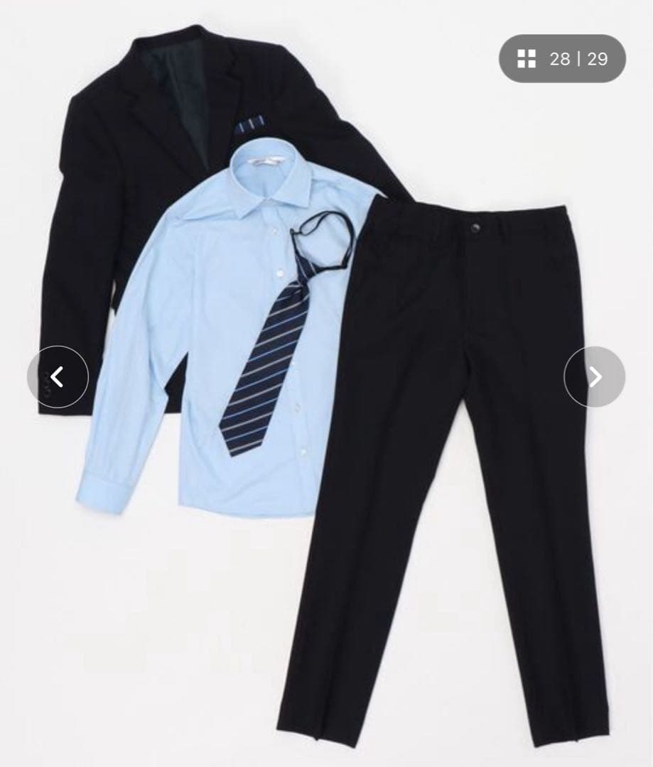 新品⭐️レジメンタルタイのベーシックスーツセット　150B