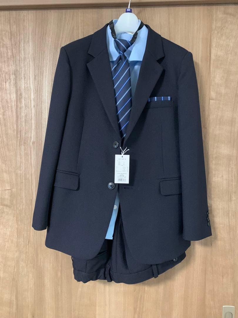 新品⭐️レジメンタルタイのベーシックスーツセット　150B