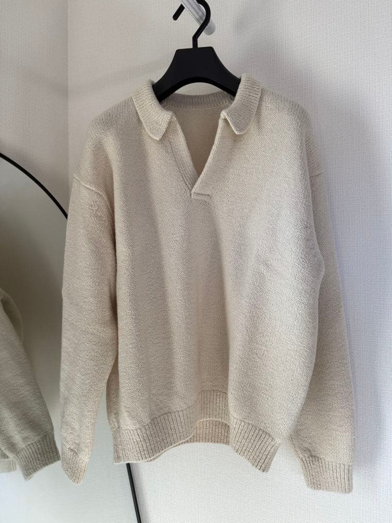 【crepuscule】M-G Skipper LS ニット