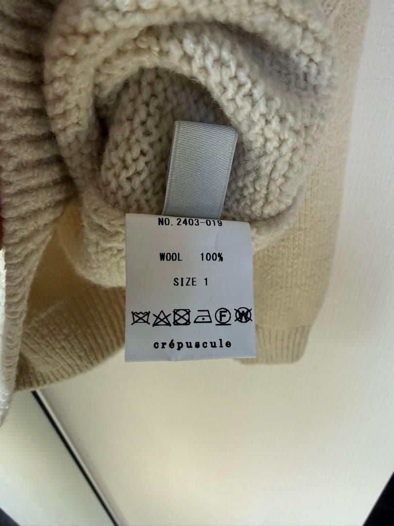 【crepuscule】M-G Skipper LS ニット