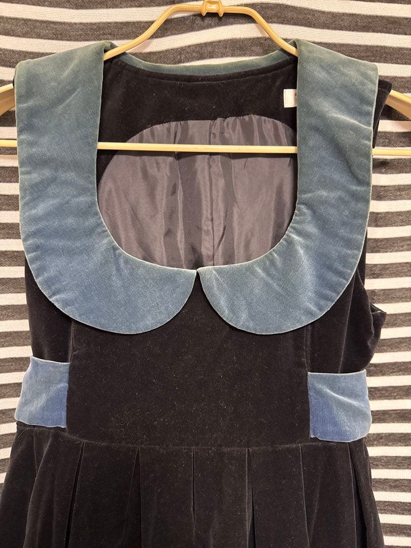 Ange アージュ ブラックベルベットワンピース ロリィタ ジェーンマープル