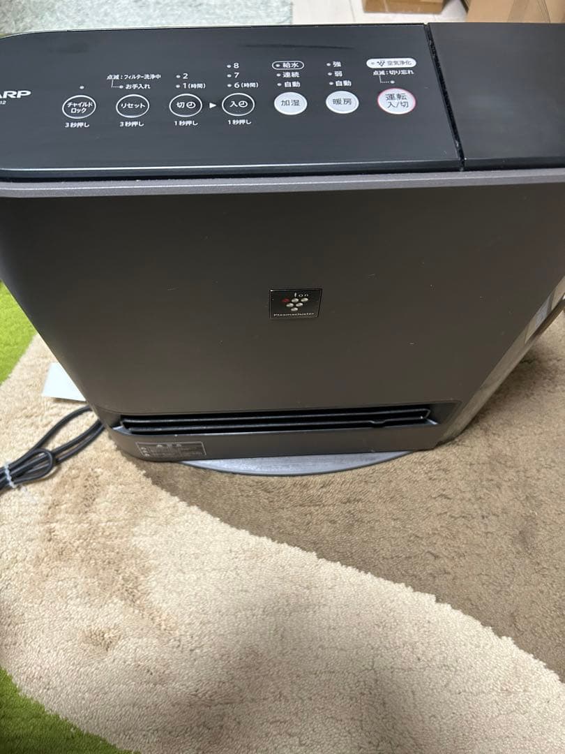 SHARP電気ヒーター加湿器　HX-PK12-T