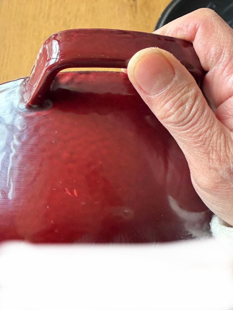 STAUB 24センチ　両手鍋　 ワインレッド