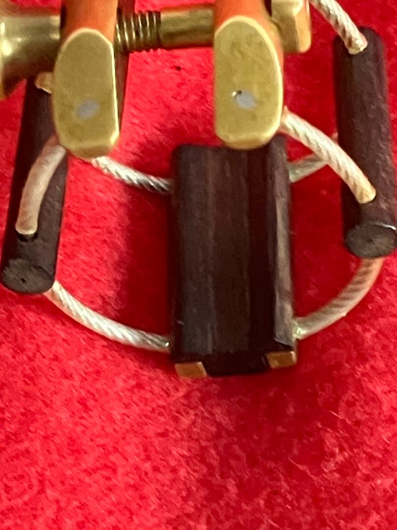 K plume リガチャー　wood brass アルトサックス　ラバー用
