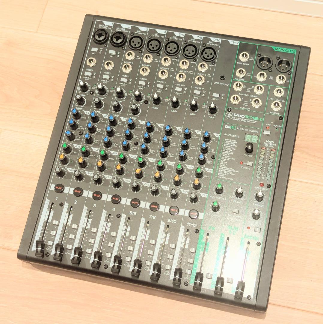 MACKIE ProFX12v3 FX搭載アナログミキサー 12チャンネル
