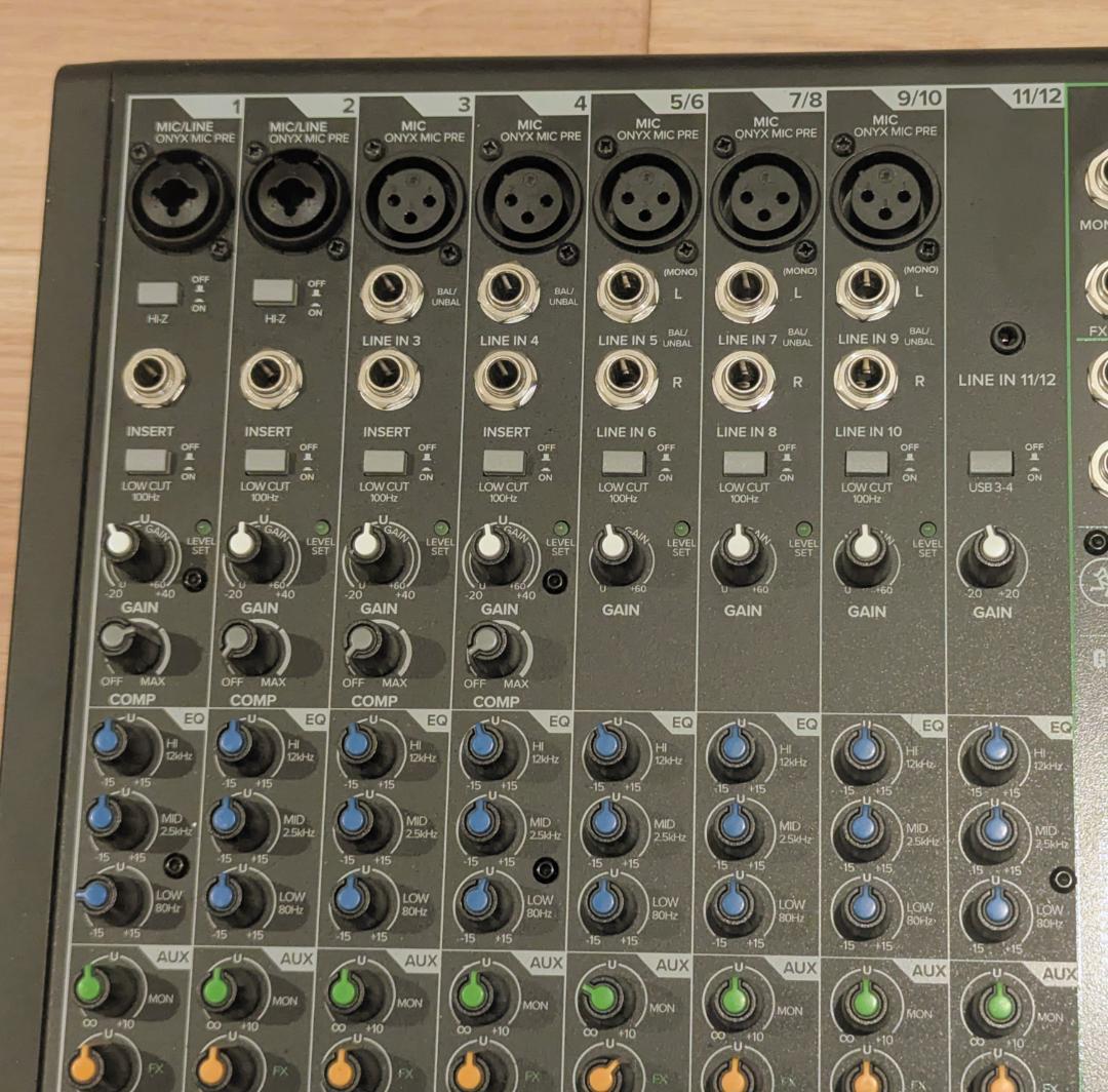 MACKIE ProFX12v3 FX搭載アナログミキサー 12チャンネル