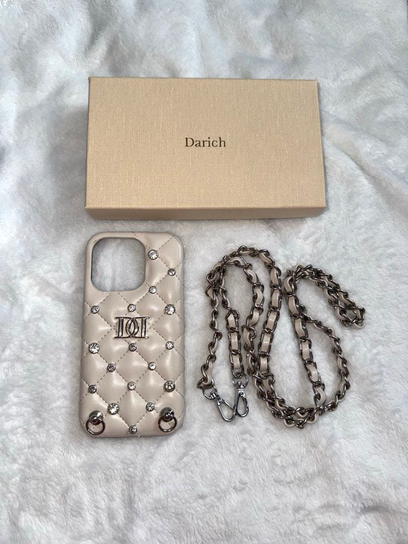 Darich キルティングビジューiPhoneケース　15pro