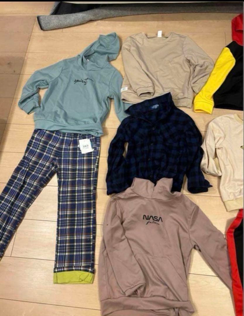 中古&未使用品！男子秋冬服130cm×14点セットまとめ売り