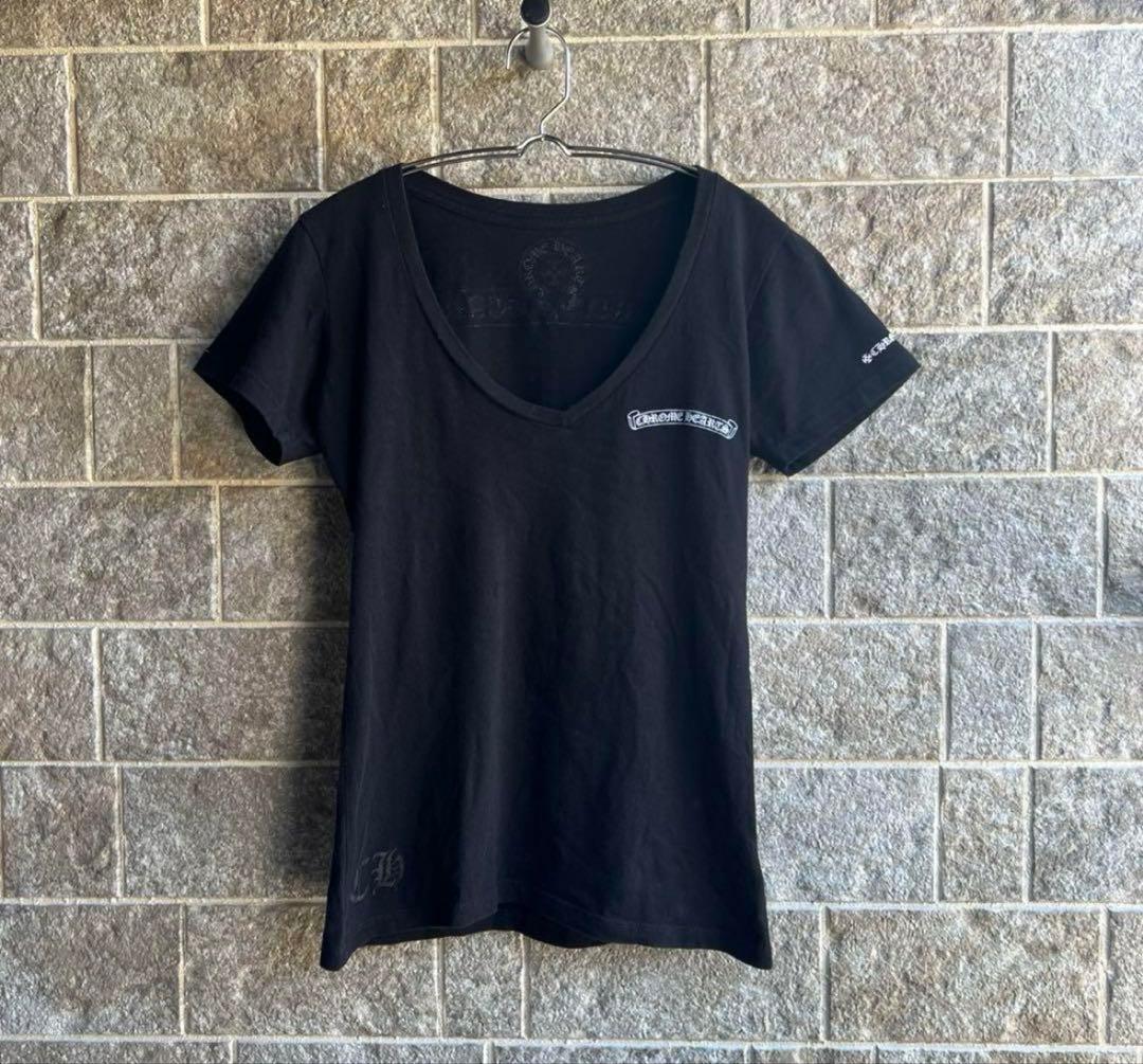 トップス ChromeHearts Vneck Tshirt black