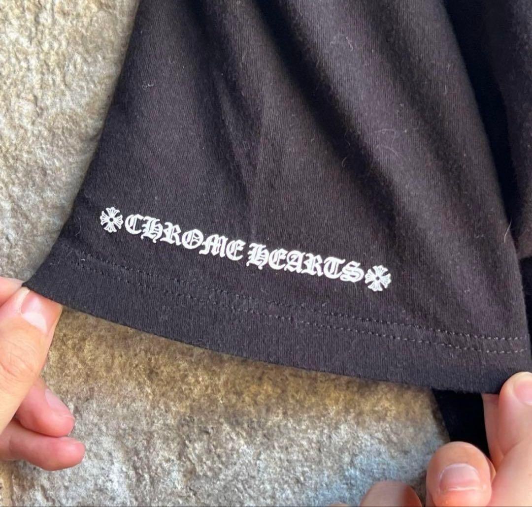 トップス ChromeHearts Vneck Tshirt black