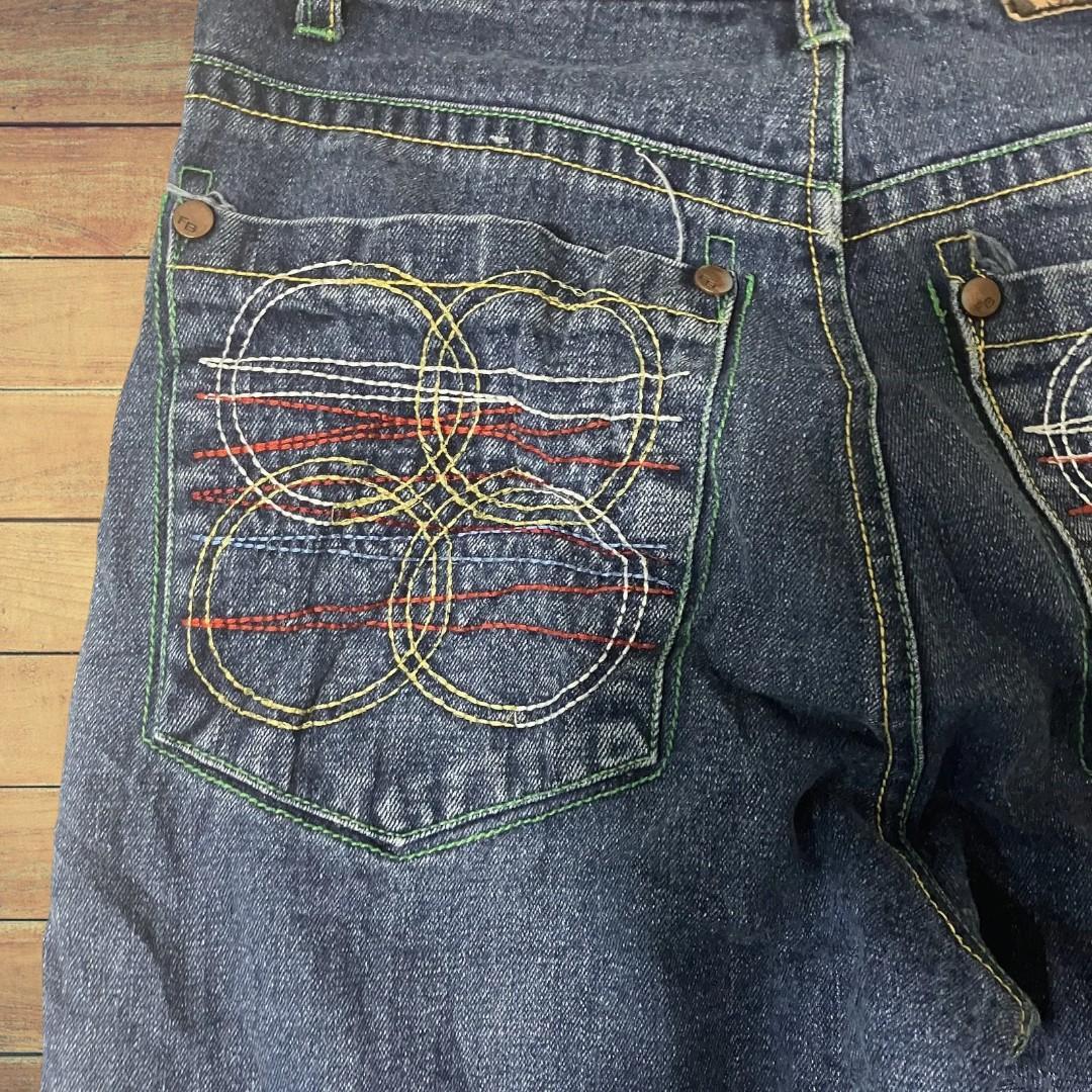 FUBU フーブ ジーンズ W32 Y2K バギー ロゴ Hip Hop