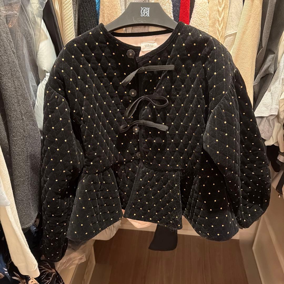 ジャケット・アウター bibiy ODETTE PEPURAMU CARDIGAN