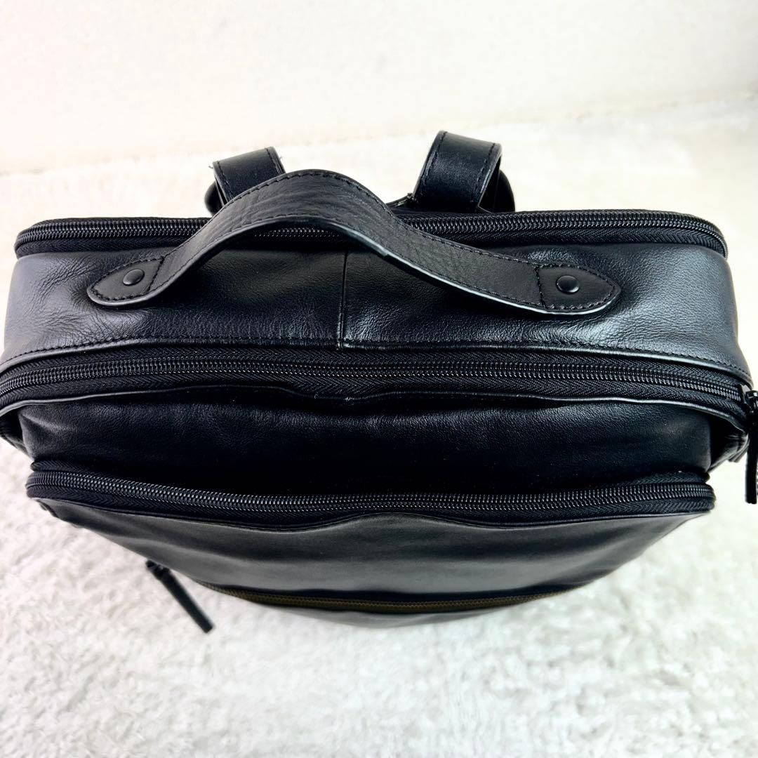 ultima tokyo レザー リュック ビジネスバッグ ブラック