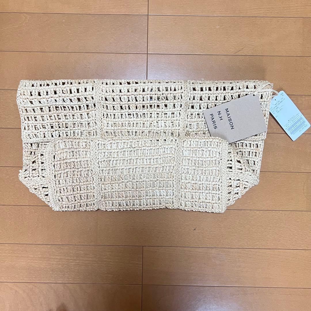 フレームワーク　メゾンエヌアッシュパリ　クラッチバッグ　かごバッグ