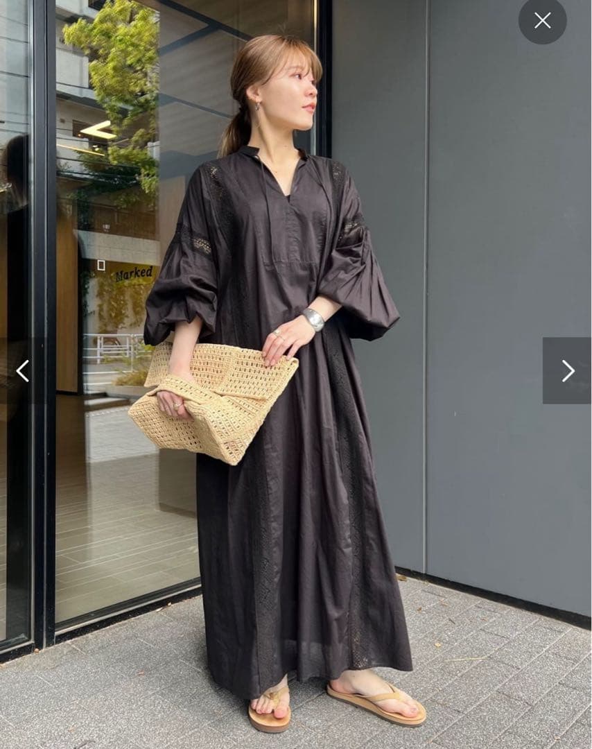 フレームワーク　メゾンエヌアッシュパリ　クラッチバッグ　かごバッグ