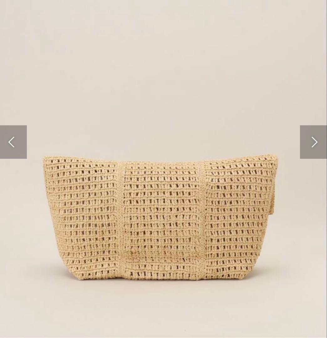 フレームワーク　メゾンエヌアッシュパリ　クラッチバッグ　かごバッグ