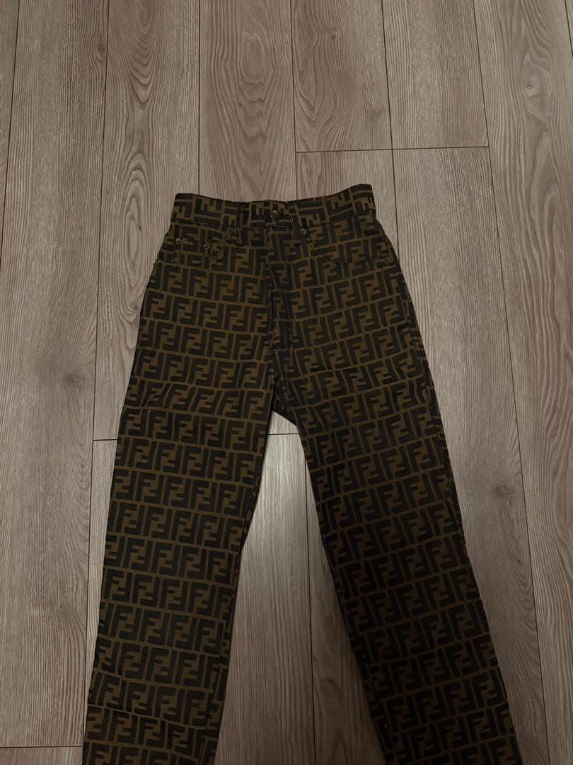 Fendi VINTAGEロゴパターン カジュアルパンツ