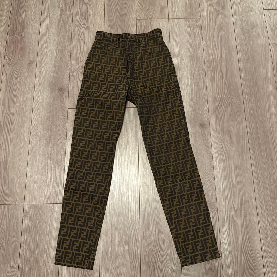 Fendi VINTAGEロゴパターン カジュアルパンツ