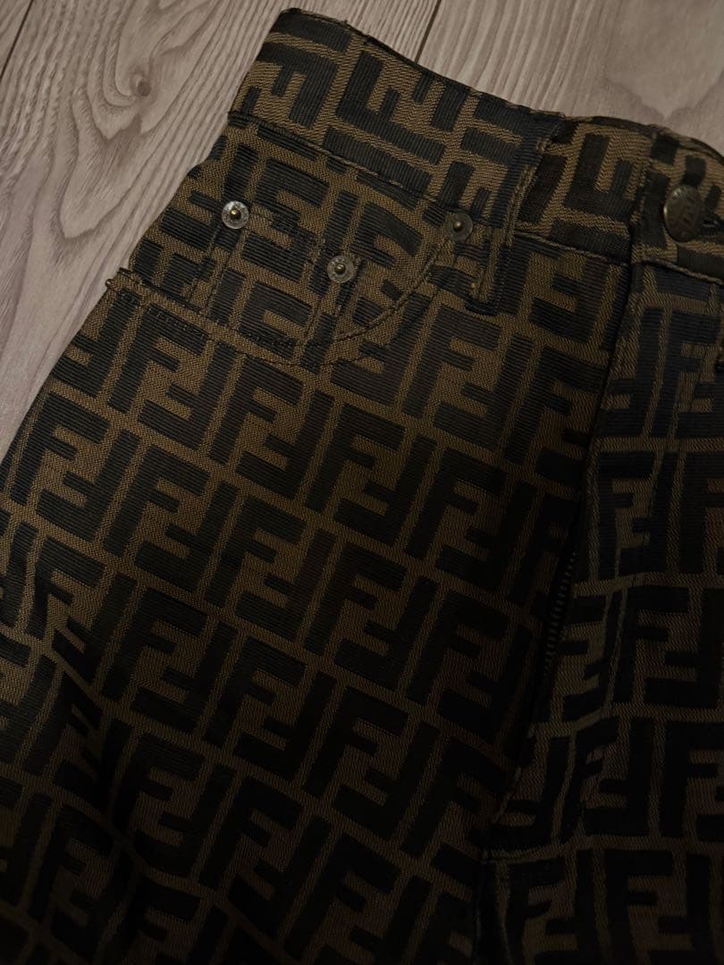 Fendi VINTAGEロゴパターン カジュアルパンツ