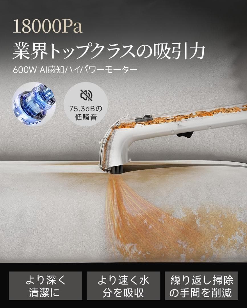 リンサークリーナー 超強吸引力 カーペットクリーナー 絨毯クリーナー