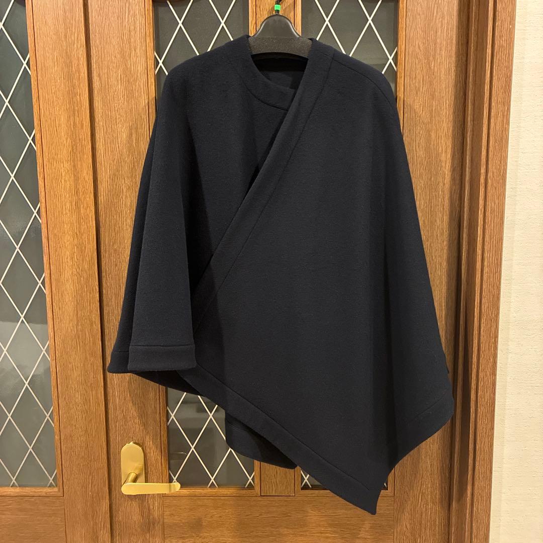 and me様 M.Fil スペリオルビーバーアシンメトリーマント　ネイビー