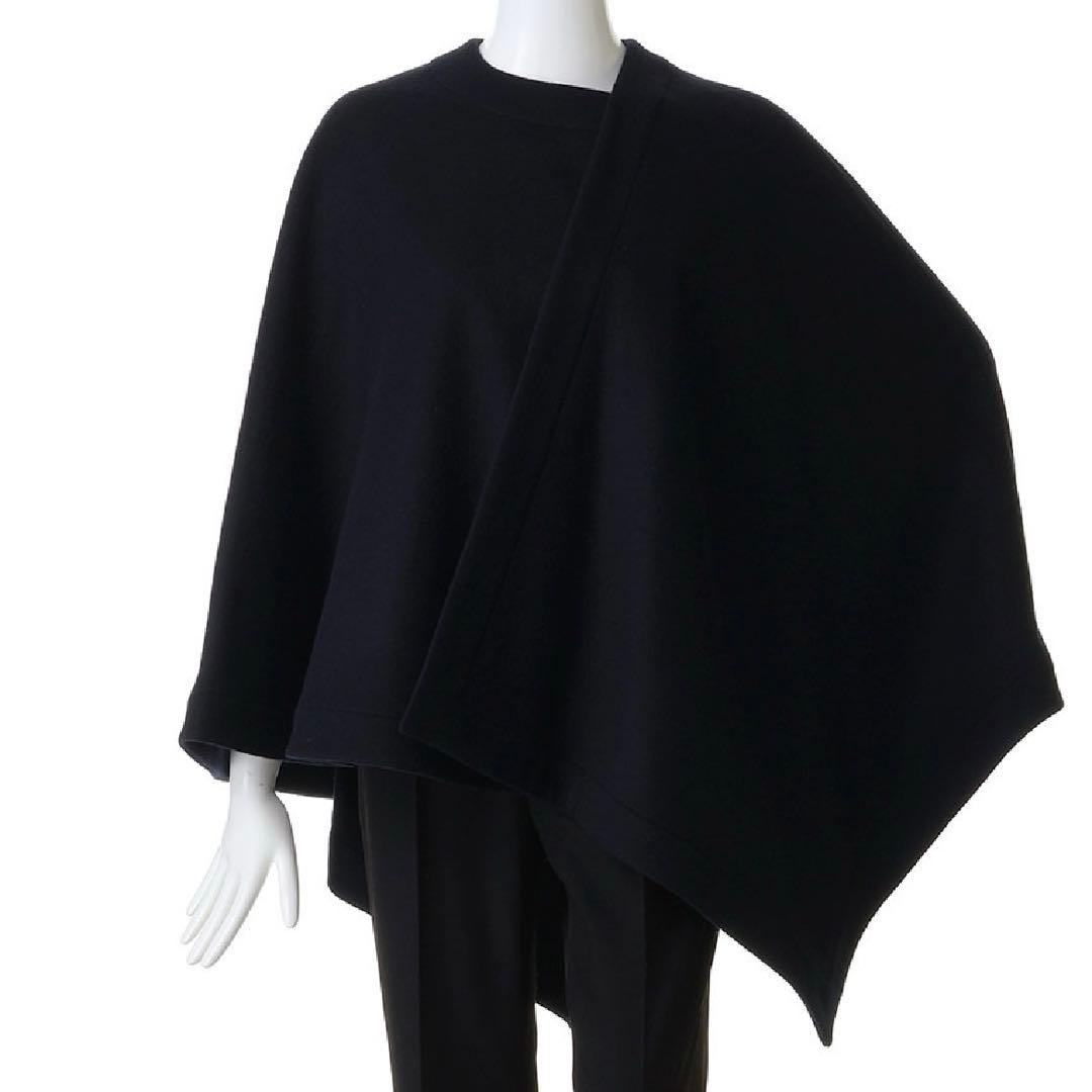 and me様 M.Fil スペリオルビーバーアシンメトリーマント　ネイビー